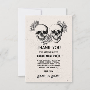 Döskallar Halloween Tack Rustic Card Inbjudningar