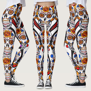 Döskallar Helgdagar Mönster Leggings