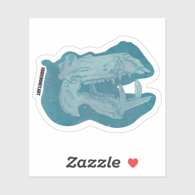 Döskallar - Hippo Klistermärken (Ark)