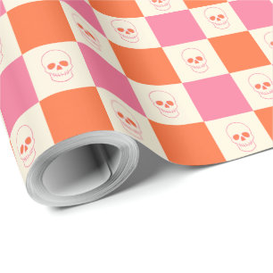 Döskallar i Rosa, Orange och kream Presentpapper