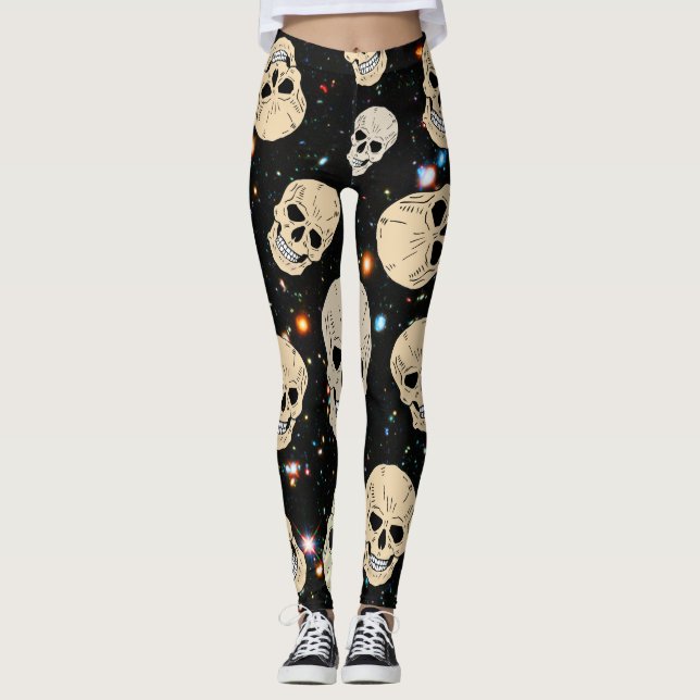 Döskallar i rymden leggings (Framsida)