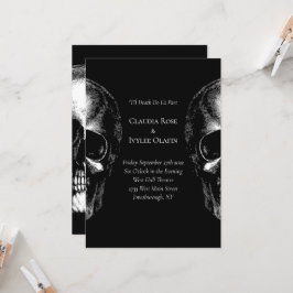 Döskallar - inbjudan till Gothic Wedding