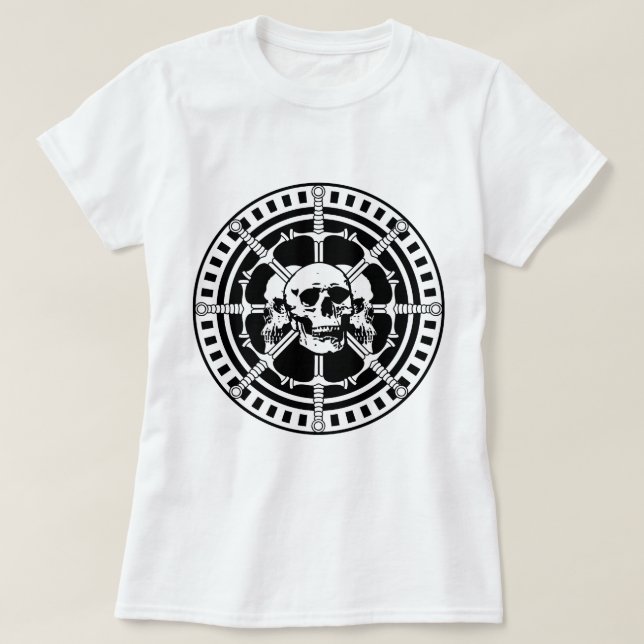 Döskallar med ord t shirt (Design framsida)