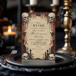 Döskallar mellan Ro Haunted Firande Inbjudningar