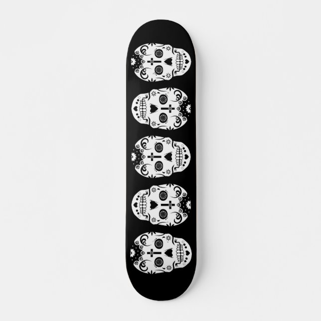 döskallar mini skateboard bräda 18,7 cm (Framsida)