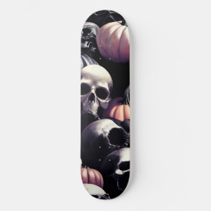Döskallar mönster, demonisk, fasansfull Halloween Mini Skateboard Bräda 18,5 Cm