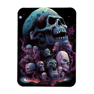 Döskallar Monsters skräckart Magnet
