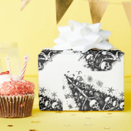 Döskallar och ben i Svarta Julgran Presentpapper