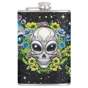 Döskallar och blommor av utomjordisk Alien Fickplunta