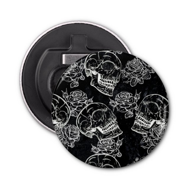 Döskallar och Chalk Ro | Gothic Glam Funky Grunge Flasköppnare (Framsidan)