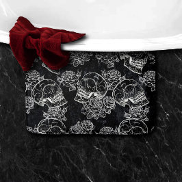 Döskallar och Chalk Ro | Gothic Glam Grunge Funky Badrumsmatta