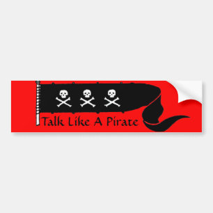 DÖSKALLAR OCH GRÖDADE BONER RED BLACK PIRAT FLAGGA BILDEKAL