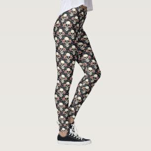 Döskallar och Hellebores Leggings