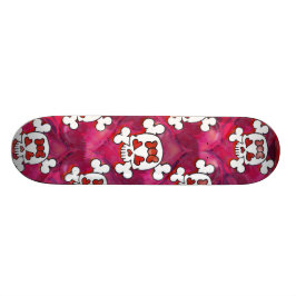 Döskallar och hjärtaflicka skateboard bräda 20 cm