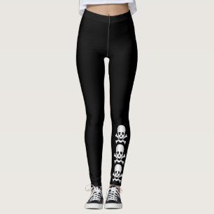 Döskallar och korsben leggings