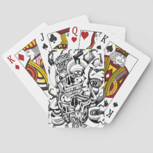 Döskallar och kötthuvud casinokort
