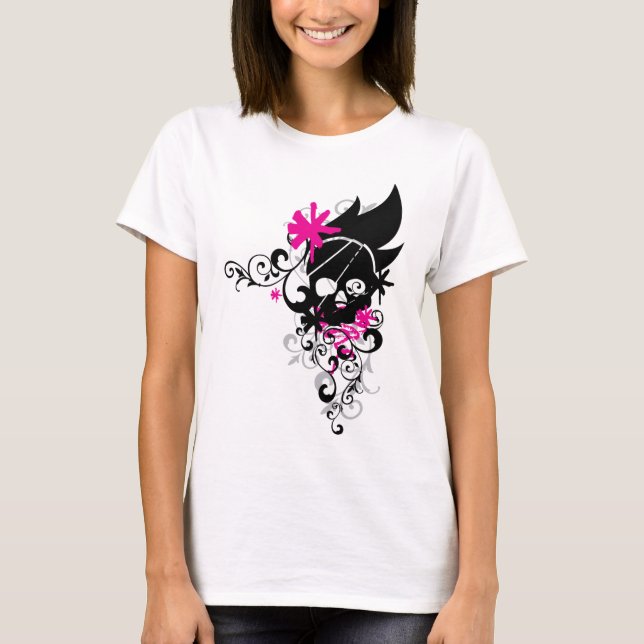 Döskallar-och-Krullning Tee (Framsida)