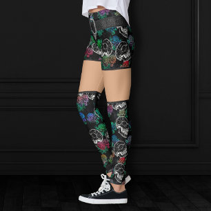 Döskallar och Mörk Ro   Funky Glam Ombre Grunge Leggings