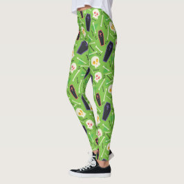 Döskallar och offiner Halloween Leggings