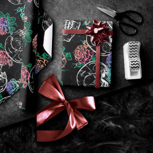 Döskallar och Ombre Ro   Gotham Glam Pastel Grunge Presentpapper