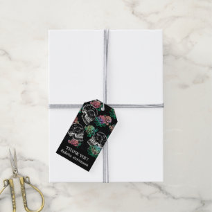 Döskallar och Ombre Rosor Gotisk Glam Tack Presentetikett