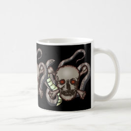 Döskallar och ormmugg kaffemugg