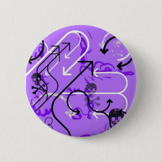 Döskallar och pilar knapp