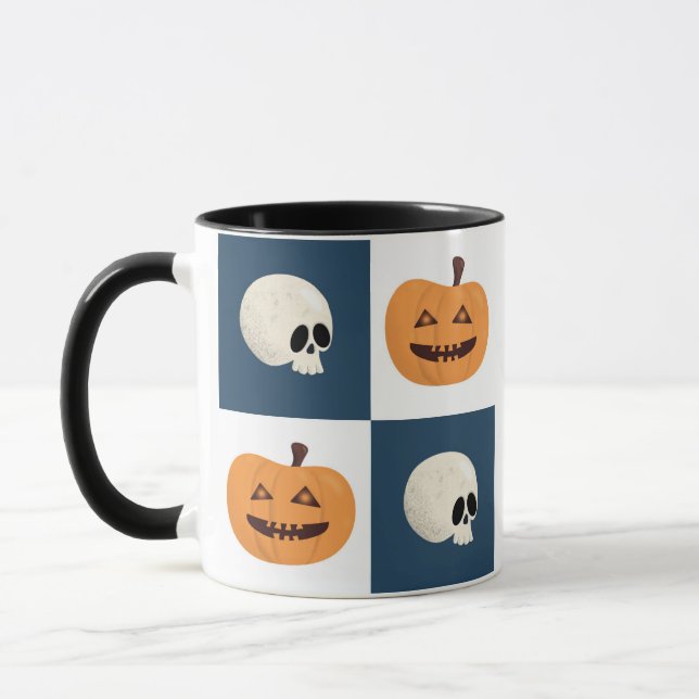 Döskallar och pumpkontroller mugg (Vänster)