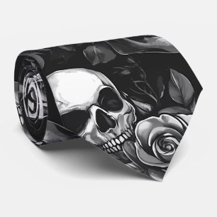 Döskallar och Ro Black Halloween Slips