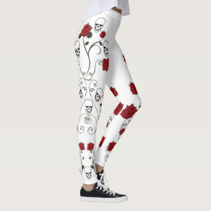 Döskallar och Ro Leggings - Skull Art Mode