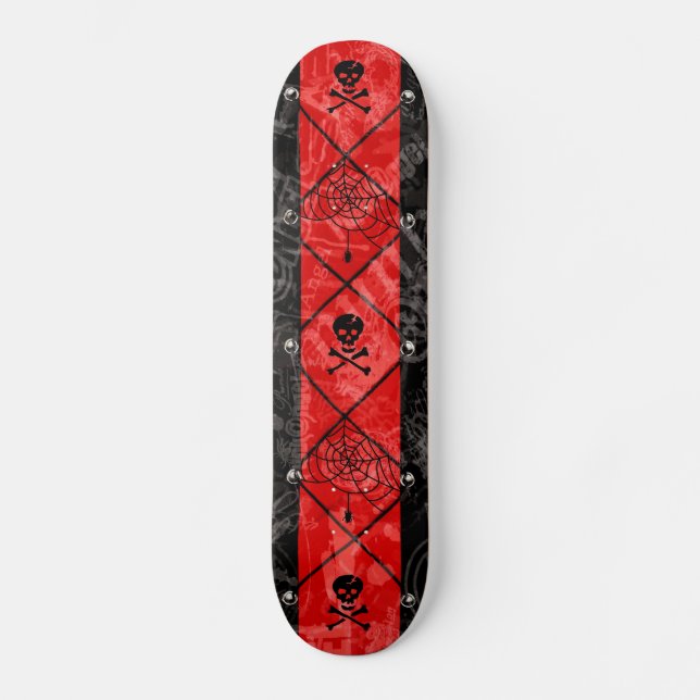 Döskallar och spindlar Skateboard Deck (Framsida)