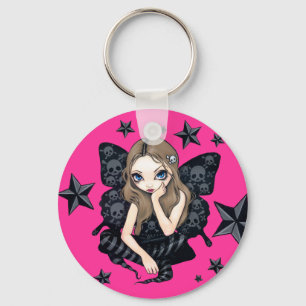 "Döskallar och stjärnor" Keychain Nyckelring