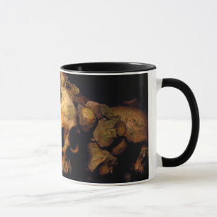 Döskallar på Les Catacombes de Paris Mugg