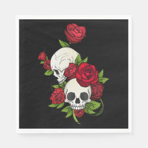 Döskallar Ro Día de Muertos Pappersservett