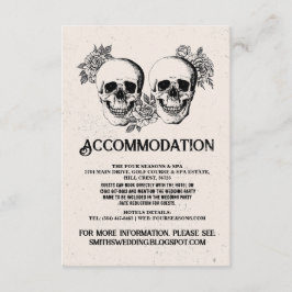 Döskallar Ro, herr och fru Bröllopskort, inkvarter Tilläggskort