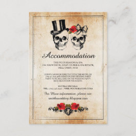 Döskallar Ro Rustic Accomodation Bröllopskort Tilläggskort