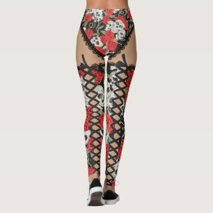 Döskallar & ro (snöre upp) leggings