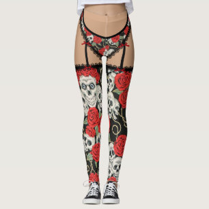 Döskallar- & rodamunderkläder (klippt fransk) leggings
