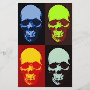 Döskallar Skull Brevpapper
