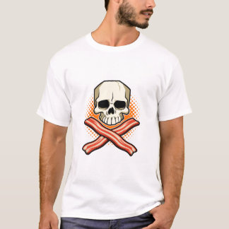Döskallar & utslagsplats för baconlogotypsmåbarn tee