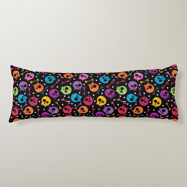 Döskallarmönster 2 kroppskudde (Framsidan)