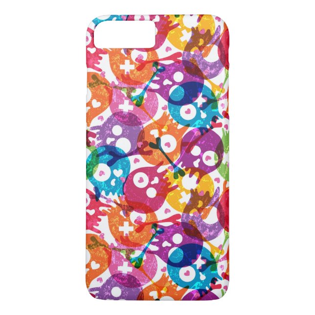 Döskallarmönster 3 Case-Mate iPhone skal (Baksida)