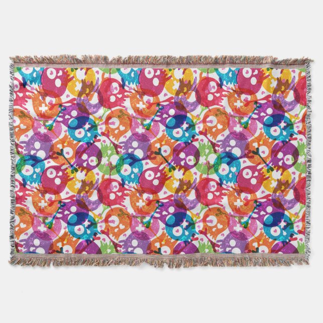 Döskallarmönster 3 mysfilt (Framsidan)