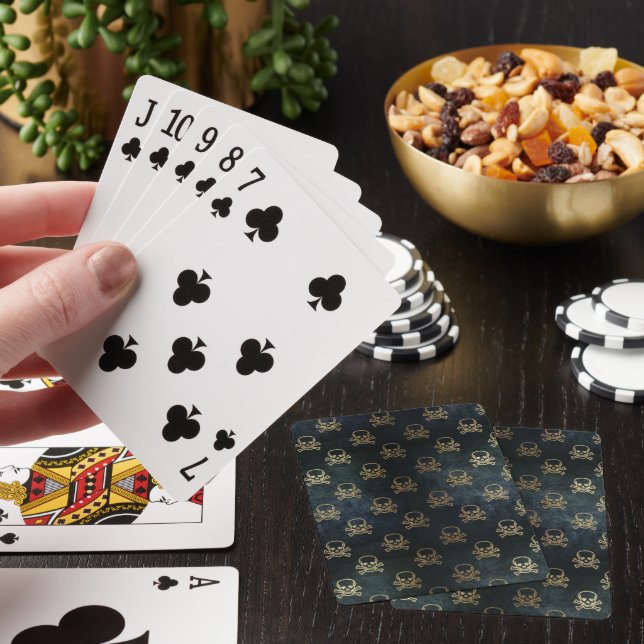 Döskallarna Black och Guld Casinokort (På plats)