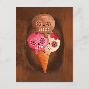 Döskallarna Day of the dead Sugar Ice Cream Vykort