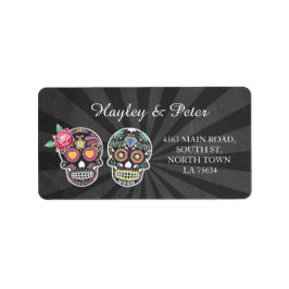 Döskallars Halloween Adressetiketter Stickers Bröl