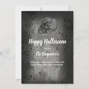 Döskalle & Ben Halloween-kort Inbjudningar