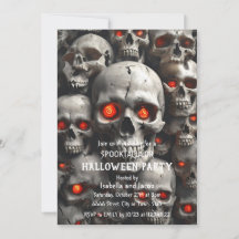 Döskalle Halloween-festinkallelelse Gothic Horror