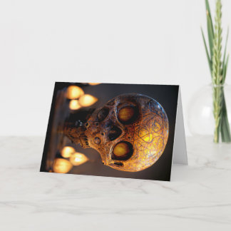 Döskalle Halloween-kort Kort