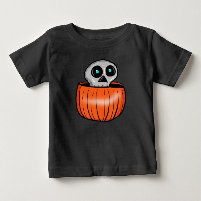 Döskalle i pumpa t shirt (Framsida)